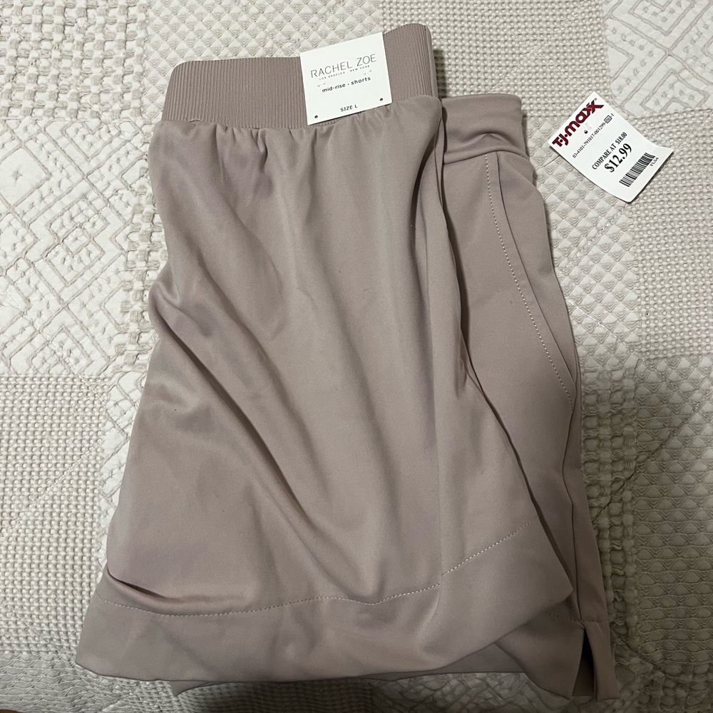 Rachel Zoe tan shorts